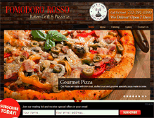 Tablet Screenshot of pomodororossoitaliangrill.com